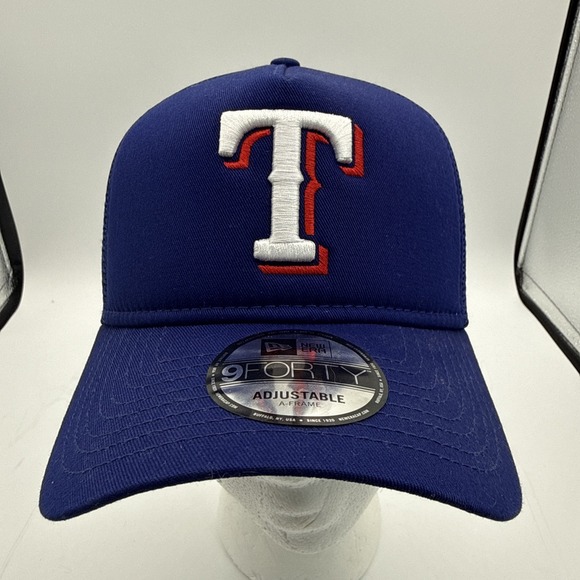 New Era Other - New Era Texas Rangers 9Forty The League Blue Adjustable Strap Hat Cap